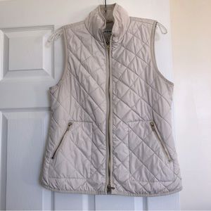 Old Navy Off White Lightweight Quilted Pattern Vest Women’s Small